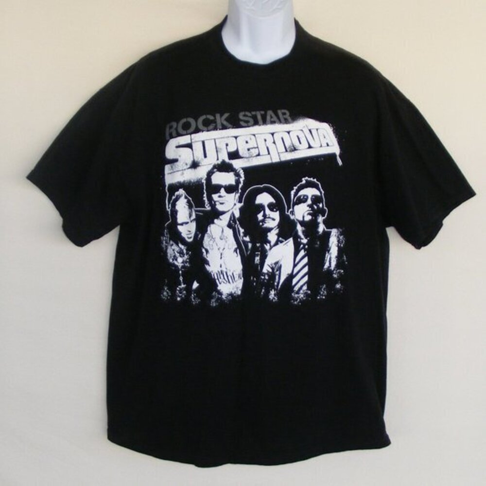 ROCK STAR SUPERNOVA Concert Tshirt, XL, Black 2006